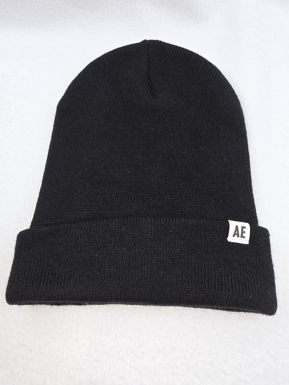 American Eagle AE Men's Black Knit Beanie OSFM Y-1733